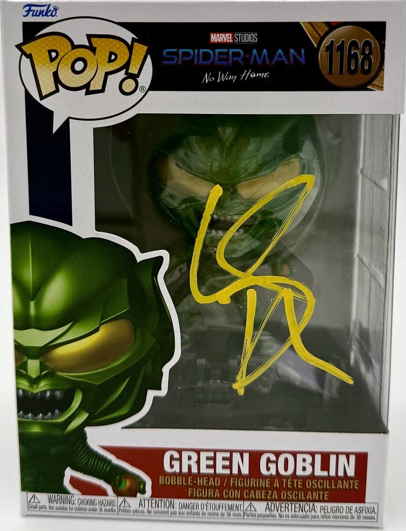 Willem Dafoe Signed Funko Pop #1168 Green Goblin (Spider-Man) - Beckett COA #02